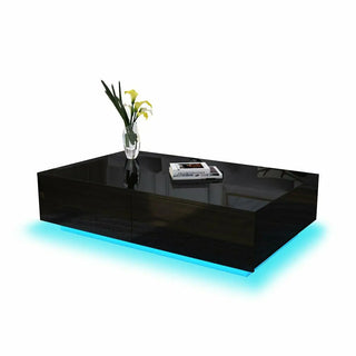 WoodWise Modern High Gloss RGB LED Coffee Table - Shop WoodWise