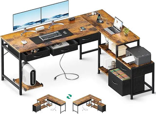 WoodWise Reversible L-Shaped Computer Desk - Shop WoodWise