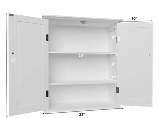 WoodWise Modern Bathroom Wall Cabinet with Adjustable Shelf - Shop WoodWise