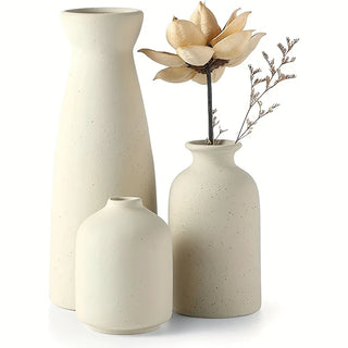 WoodWise Set of 3 Distressed Ceramic Vase - Shop WoodWise