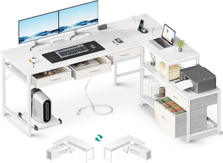 WoodWise Reversible L-Shaped Computer Desk - Shop WoodWise