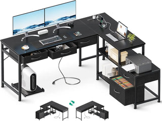 WoodWise Reversible L-Shaped Computer Desk - Shop WoodWise