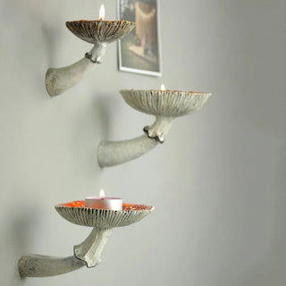 WoodWise Wall Mounted Mushroom Shelf for Halloween Decor - Shop WoodWise