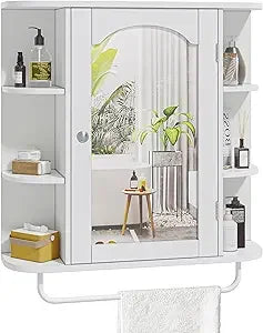 WoodWise Wall-Mounted Bathroom Cabinet with Mirror - Shop WoodWise