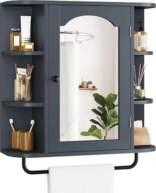 WoodWise Wall-Mounted Bathroom Cabinet with Mirror - Shop WoodWise