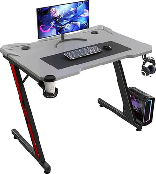 WoodWise Gaming Computer Desk with Carbon Fiber Surface - Shop WoodWise