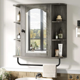 WoodWise Wall-Mounted Bathroom Cabinet with Mirror - Shop WoodWise