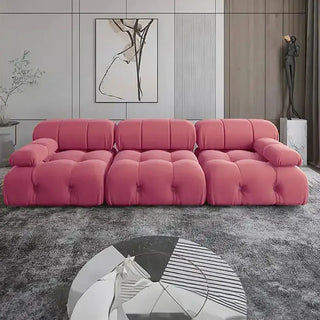 Modern Furniture Curved Sofa Set Fabric Round White Living Room Apartment Boucle Semi-Circular Sofa Italian Minimalist Sofa