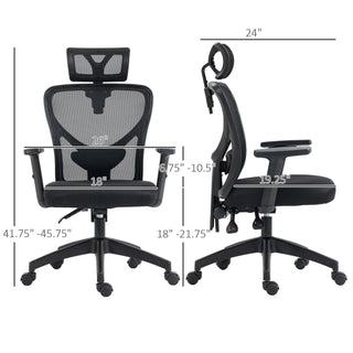 WoodWise High Back Ergonomic Computer Mesh Chair - Shop WoodWise