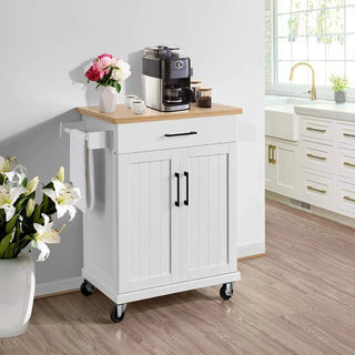 WoodWise Rolling Kitchen Island with Drawer - Shop WoodWise