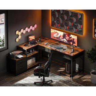 WoodWise Reversible L-Shaped Computer Desk - Shop WoodWise