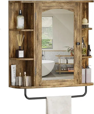 WoodWise Wall-Mounted Bathroom Cabinet with Mirror - Shop WoodWise