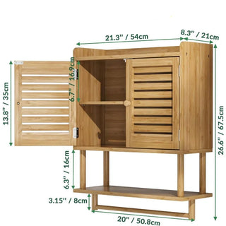 WoodWise Bathroom Wall Cabinet with Towel Bar - Shop WoodWise