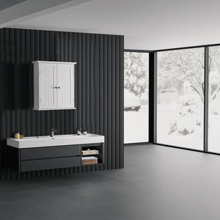 WoodWise Modern Bathroom Wall Cabinet with Adjustable Shelf - Shop WoodWise